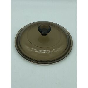 Corning Ware Visions Amber Pyrex V1C‎ V 1 C Replacement Lid 6.5 Inches